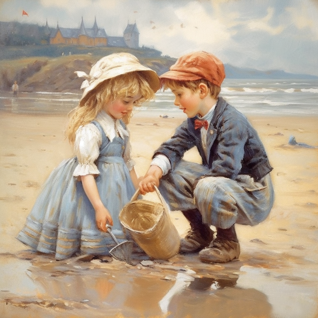 AbbeyRoad_oil_painting_in_sally_swatland_style_boy_and_girl_pla_2e8f7c73-31b4-487e-b880-a87ef7e09dcb